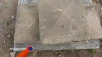 4 x reclaimed Yorkshire stone pier caps - 3