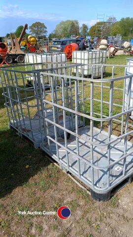 IBC metal cages, for storing logs