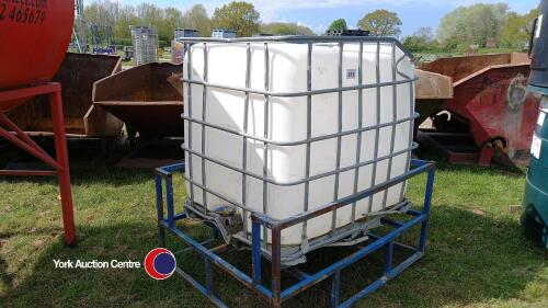 IBC on metal stand