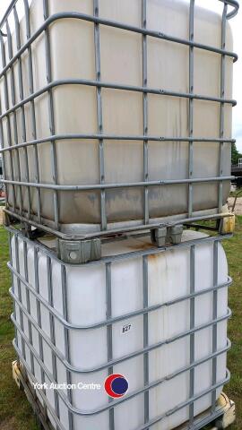 2 x 1000lt IBC