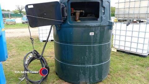 Bunded diesel tank with electric pump