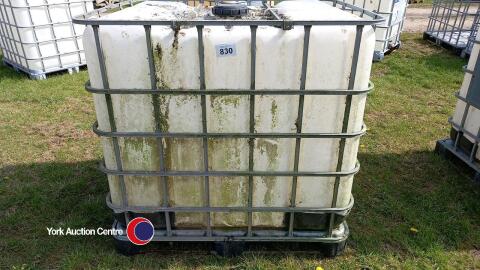 IBC water storage tanks, used, clean