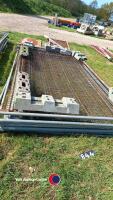 9 x Heras fence panels and feet