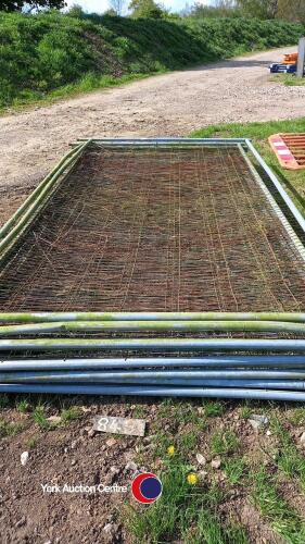 10 x Heras fencing panels