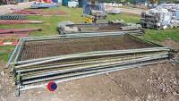10 x Heras fencing panels - 2