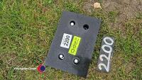 JCB stabilising leg rubber pad