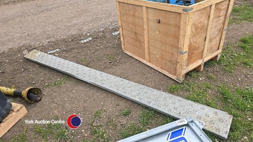 Pair of galvanised ramps