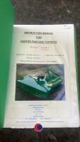 Foster TL5 SFR pasture topper, very little use c/w manual - 7