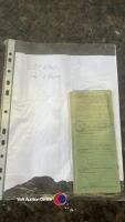 Massey Ferguson 165 tractor, registered May 1966, D reg, runs, good condition, has original tax document from 1966 but no current V5, unknown hours, clock shows 127hrs, key and manual in office - 8