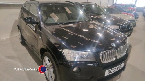 2012 BMW X3 XDrive 3.0D M Sport Auto - DE12WHL - 5 former keepers - MOT 7.12.25 - On V/Car register CAT N Feb 23 - 00’s 125088 - V5 in office - Comes with a replacement door and quater panel in silver
