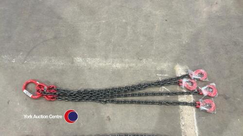 4 Leg lifting chain, unused, 1m legs