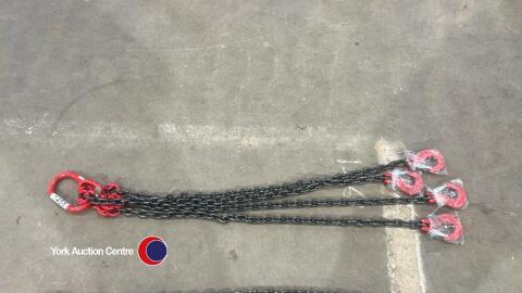 4 Leg lifting chain, unused, 1m legs