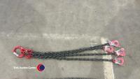 4 Leg lifting chain, unused, 1m legs