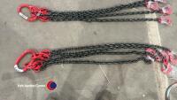 4 Leg lifting chain, unused, 1m legs