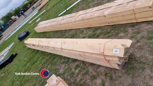 10 x timbers 6in x 3in 16ft long