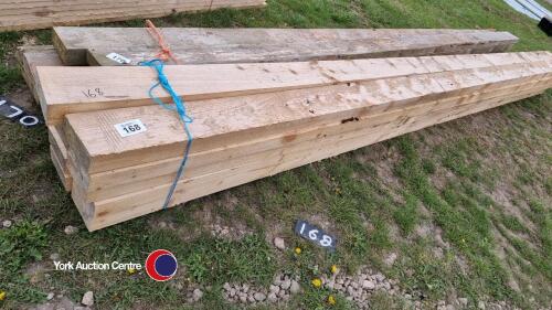 10 x timbers 6in x 3in 16ft long