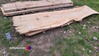 Beech tree trunk slabs approximately 50mm thick - 2
