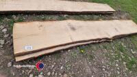 2 Oak slabs 40mm thick, 10ft long