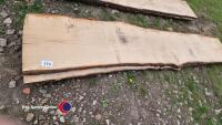 2 Oak slabs 40mm thick, 10ft long - 2