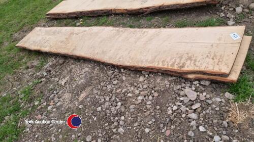 2 Oak slabs 40mm thick, 10ft long
