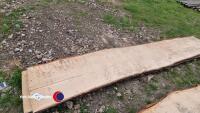 2 Oak slabs 40mm thick, 10ft long - 3
