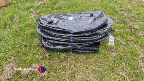 Quantity of assorted cold water tanks lids