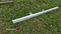 4 x lengths of stair bannister base rail with spindle spacers - 2