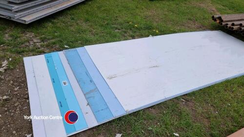 10 x plastic sheets, 8ft x 4ft