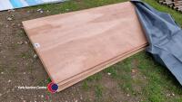 6 x plywood sheets, 8ft x 4ft x 3/8in - 2