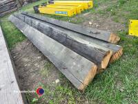 4 x timbers 8in x 4in x 15ft 8in long - 3