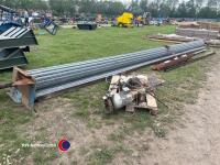 30ft roller shutter door, 13ft drop, electric motor, working order - 3
