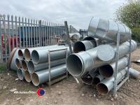 Quantity of alloy ducting - 2