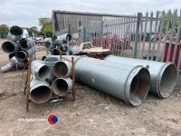 Quantity of alloy ducting - 4