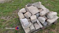 Pallets of reclaimed sandstone - 3