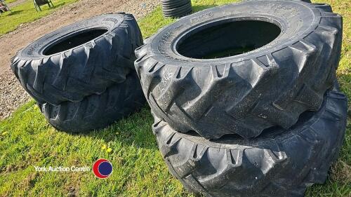 Set 4 x 15.5-80-24 tyres