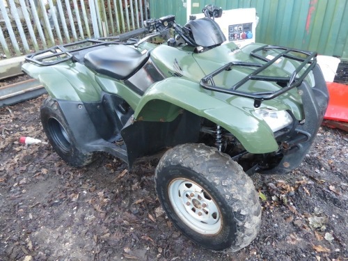 Honda   Fourtrax TRX 420 FM 4wd quad bike, manual gearbox, green