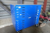 10 drawer workshop tool cabinet on wheels