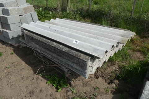 20 x Cement fibre roof sheets