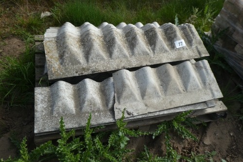 20 x Cement fibre roof sheets