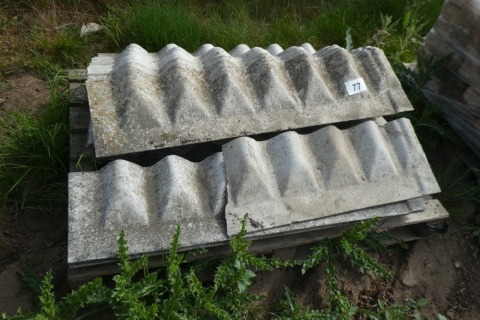 20 x Cement fibre roof sheets