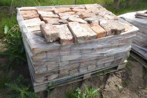 Pallet of reclaimed bricks