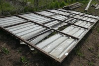 Sheeted door, approx 18ft