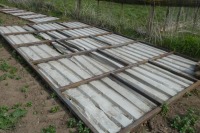 Sheeted door, approx 18ft - 2