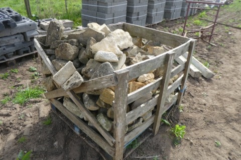 Crate of stone