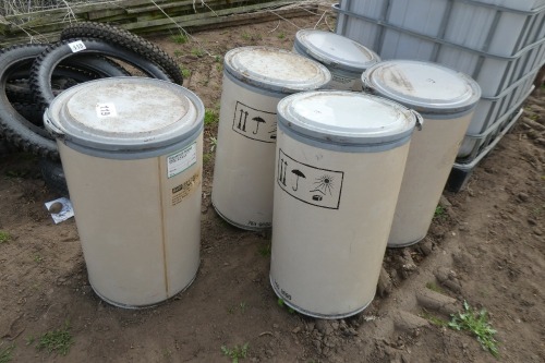 5 x drums with lids