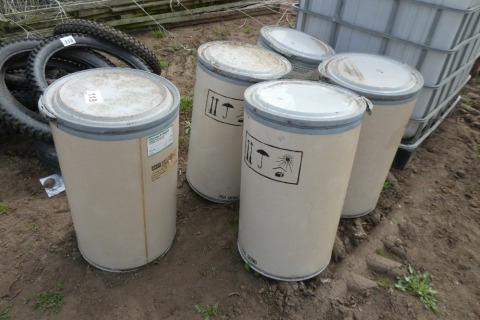 5 x drums with lids