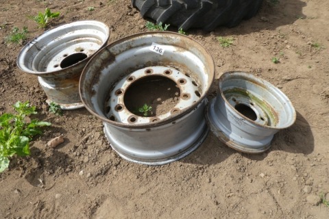 3 x trailer rims