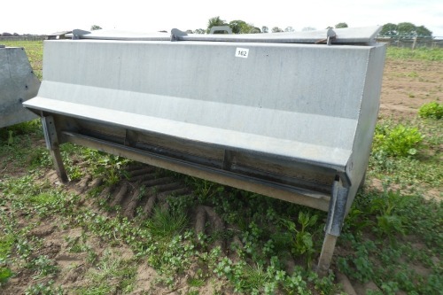 Galvanised double sided 8ft hogg feeder
