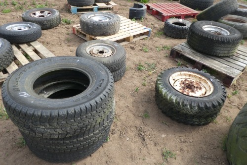 Quantity of mixed tyres and wheels