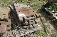 4 x Deutz Fahr slab weights - 2